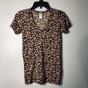 Victoria Secret Cheetah Print V-Neck